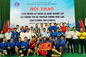 Hơn 400 vận động viên dự hội thao kỷ niệm 20 năm thành lập Sở TT&TT Đắk Lắk