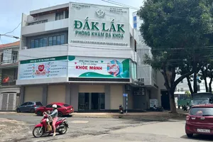 Đình chỉ hoạt động 1 phòng khám đa khoa ở Đắk Lắk