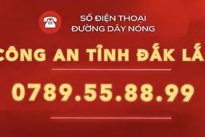 Công an Đắk Lắk công bố đường dây nóng tiếp nhận tiêu cực cán bộ, chiến sĩ