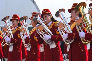 Ngắm dàn người đẹp Triều Tiên cổ vũ Olympic mùa đông