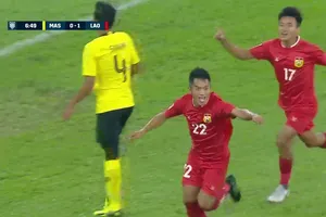 Lào đạt điểm 10 khi làm khách trước Malaysia