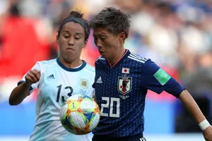 World Cup 2019: Argentina ăn mừng vì có điểm trước Nhật Bản