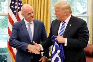 Chủ tịch FIFA Infantino gặp Tổng thống Donald Trump