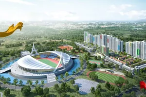 Làng VĐV và tổ hợp SEA Games 32 đẹp ngất ngây