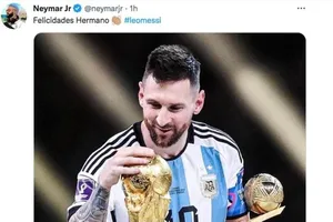 Neymar và nhiều danh thủ gửi thông điệp đến Messi