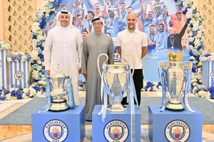 Man. City đến UAE tiếp tục ăn mừng cú ăn ba lịch sử