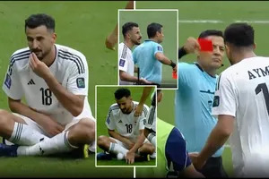 Thẻ đỏ dành cho Aymen Hussein, đừng có đùa với Faghani