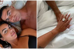 Chùm ảnh "ra giêng anh cưới em" của Ronaldo