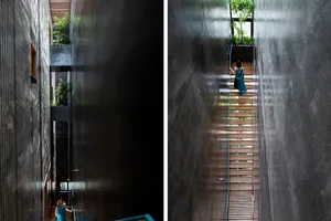 Cầu thang không còn đơn điệu nhờ mẹo thiết kế độc đáo