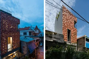 Nhà Sài Gòn hút ánh nhìn nhờ mặt tiền khác lạ