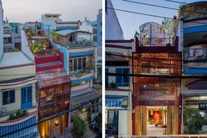 Ấn tượng với ngôi nhà có vườn rau trên mái dốc