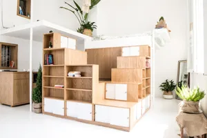 Căn hộ 30 m² ở Sài Gòn rộng gấp đôi sau cải tạo