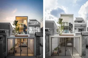 Ngôi nhà lạ, muốn đến các phòng phải qua ‘cây cầu xanh’