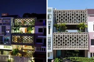 Ngôi nhà ở TP.HCM độc đáo với mặt tiền khối hoa văn