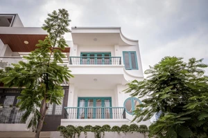 Ngôi nhà Bình Dương với sắc xanh mát mắt 