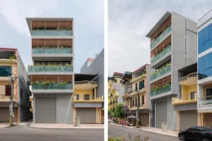 Căn hộ dịch vụ 6 tầng 'mát mắt' nhờ cây xanh