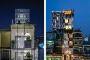 Ngôi nhà hẹp ngang, dài sâu sở hữu không gian thông thoáng