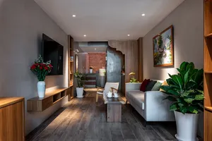 Ngôi nhà có diện tích nhỏ nhưng thiết kế đẹp, hiện đại