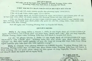 1 thầy giáo bị thôi việc vì đụng chạm vào nữ sinh