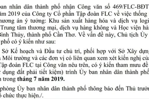 Tập đoàn FLC muốn xây học viện hàng không ở Cần Thơ