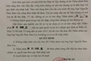 Vụ Nhật Kim Anh đòi quyền nuôi con: Bác yêu cầu thay thẩm phán