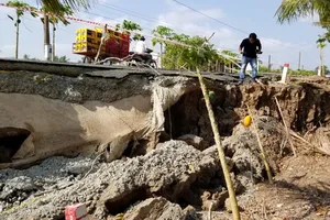 Nguyên do dẫn đến sụt lún, sạt lở còn do hạn hán 