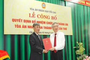 Thẩm phán Thái Quang Hải giữ chức chánh án TAND TP Cần Thơ