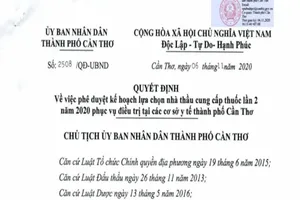 Cần Thơ phê duyệt 4 gói thầu thuốc trị giá hơn 687 tỉ