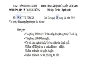 Sở TT&TT Cần Thơ hướng dẫn việc cung cấp thông tin cho báo chí
