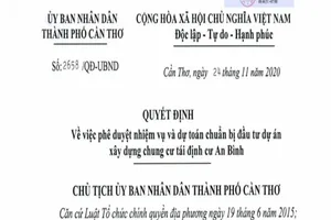 Cần Thơ chuẩn bị đầu tư chung cư tái định cư An Bình