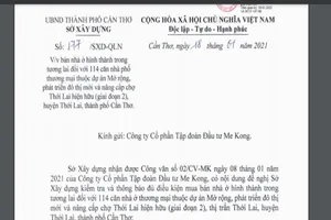 Cần Thơ: 114 nhà ở hình thành trong tương lai được mua, bán