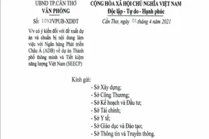 ADB đề xuất làm dự án TP thông minh hơn 1.560 tỉ ở Cần Thơ