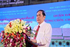 Ông Trần Thanh Mẫn chúc mừng tết Chôl Chnăm Thmây ở Cần Thơ