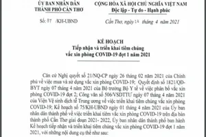 Cần Thơ: Đợt 1 có 6.700 người được tiêm vaccine COVID-19