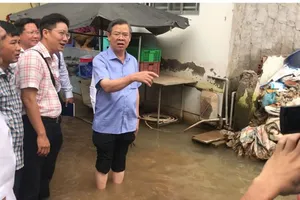 Chủ tịch Cần Thơ lội nước, vận động người dân bàn giao mặt bằng dự án Quốc lộ 91