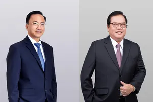 ông Diệp Bảo Châu (trái) và ông Lưu Quốc Thắng