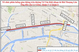 Cấm xe tải từ trên 2,5 tấn ra vào các chành dọc đường Võ Văn Kiệt