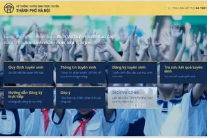Từ 15-6, Hà Nội bắt đầu tuyển sinh trực tuyến đầu cấp