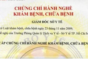 TP.HCM phát hiện 25 vụ dùng chứng chỉ khám, chữa bệnh giả