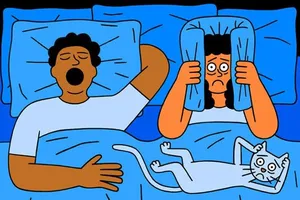 Chồng ngủ ngáy to quá, tôi phải làm thế nào?