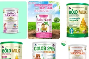 Một số loại sữa bột giả được cơ quan chức năng công bố. Ảnh minh họa
