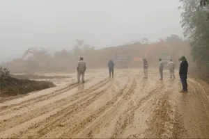 Viện Hàn lâm khảo sát khẩn hiện trường sạt lở tại Lâm Đồng