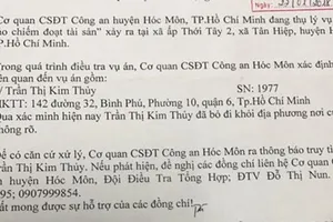 Truy tìm người liên quan vụ lừa đảo ở Hóc Môn