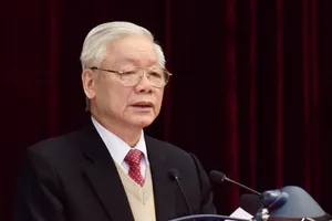 Tổng Bí thư, Chủ tịch nước Nguyễn Phú Trọng phát biểu khai mạc Hội nghị Trung ương 15. Ảnh: VGP