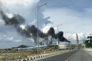 Sự cố cháy ở nhà máy hóa dầu Long Sơn đã được khống chế, dập tắt