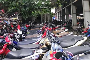 Công an phường 4, quận Tân Bình tìm chủ sở hữu xe để trả lại