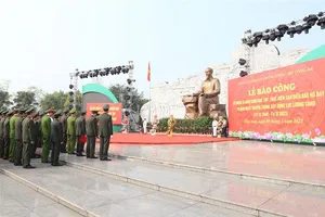 Bộ Công an báo công dâng Bác tại Khu lưu niệm Sáu điều Bác Hồ dạy