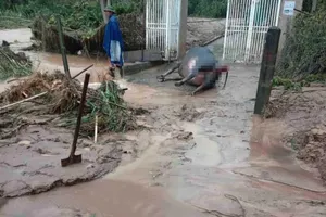 Mưa lũ chia cắt nhiều vùng ở Nghệ An, người dân hối hả chạy lũ 