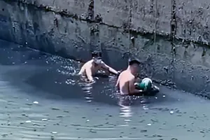 Sự thật clip ‘bị bắt xe ba gác, năn nỉ không được, nhảy kênh Tân Hóa’