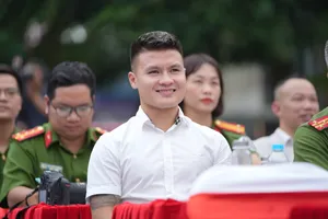 Quang Hải xuất hiện tại cuộc thi quốc gia 'Trường học không ma túy'